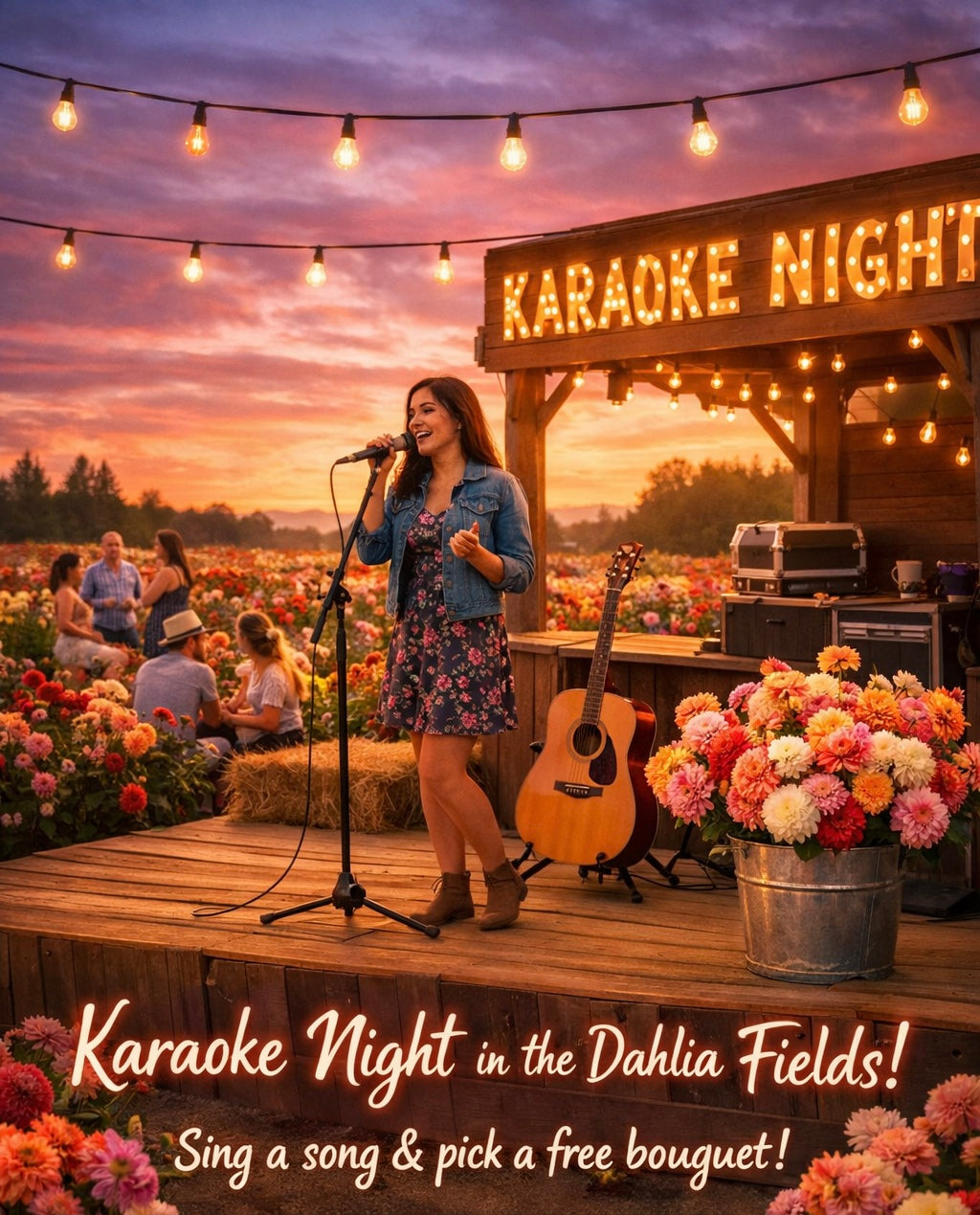Karaoke Night in the Dahlia Field